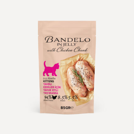 Bandelo Jöle İçinde Tavuklu Yavru Yaş Kedi Maması