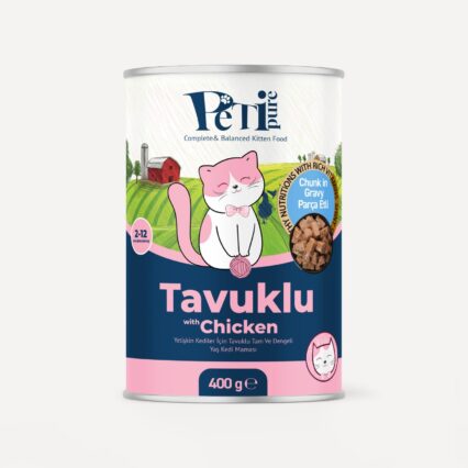 Petipure Sos İçinde Tavuk Parça Etli Yaş Yavru Kedi Maması