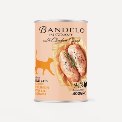 Bandelo Sos İçinde Tavuk Parça Etli Yaş Yetişkin Kedi Maması