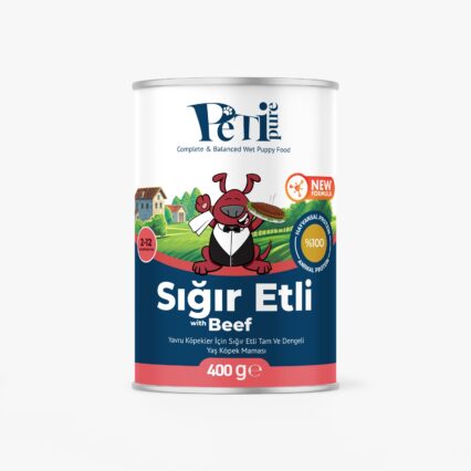 Petipure Jöle İçinde Sığır Etli Parçalı Yaş Yavru Köpek Maması